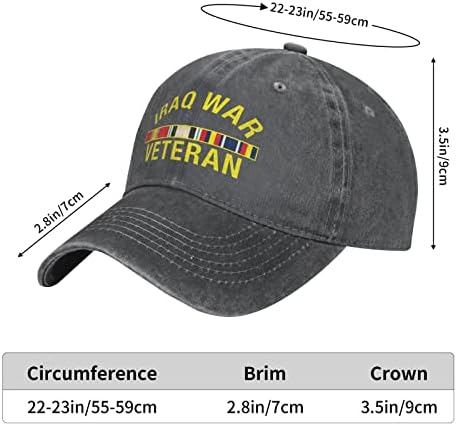 Menglo Iraque War Veterano Unissex Capas de Caminho Ajuste Chapéus Pad
