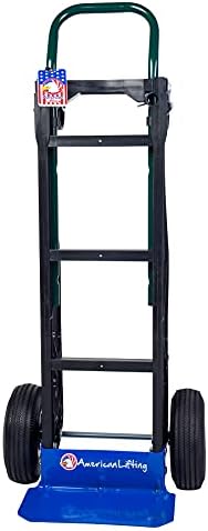 American Lifting 700 lb Capacidade Ultra Lightweight Super Strong Nylon Convertible Hand Truck & Dolly