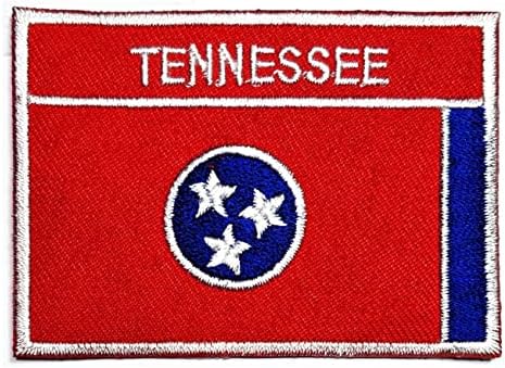 Kleenplus 2pcs. 1,7x2,6 polegada. Tennessee Bandle Patch Flag Emblem Figurino uniforme Tactical Militar