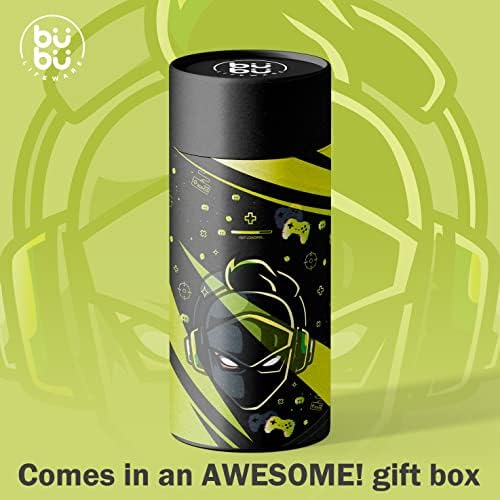 Bubu Lifeware Gamer legal exclusivo Grie - 32 onças Bottle de água em aço inoxidável isolada - Acessório de hidratação engraçado - coisas para jogos