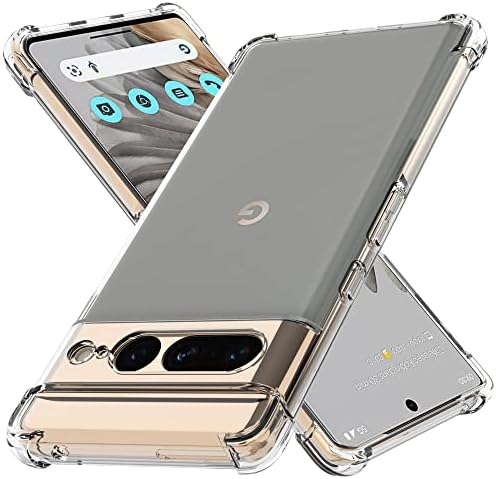 Meruns projetados para o Google Pixel 7 Pro Case Claro, Clear, Caixa de Proteção à prova de choques Caixa de telefone