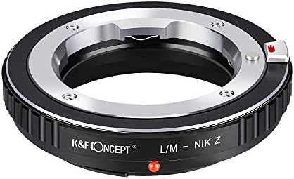 Adaptador de montagem de lentes conceituais da K&F para lente Leica M Mount para Nikon Z6 Z7 Câmera