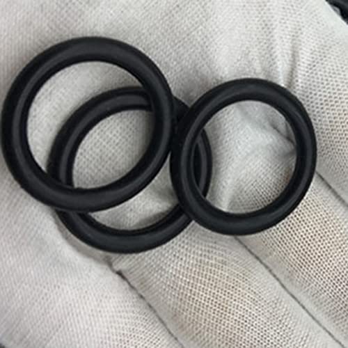 Othmro 5pcs Nitrile Rings Rings, arame de 2,4 mm DIA 115mm od métrica de vedação NBR arruelas de borracha para vedação de óleo ou ar, encanamento profissional, reparo de carro, conexões de ar ou gás preto preto