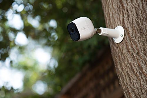 Arlo Pro - Sistema de câmera de segurança doméstica sem fio com sirene | Recarregável, visão noturna, interno/externo,
