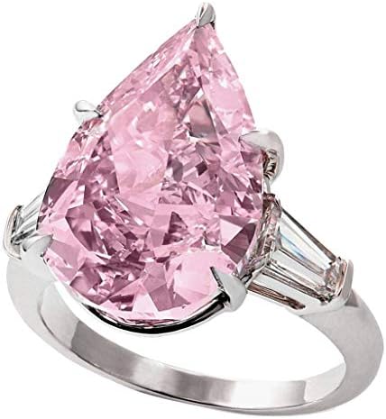 Anéis para mulheres requintadas geometria rosa geometria gota de água pontia anel pontilhado de joalheria do presente para um presente