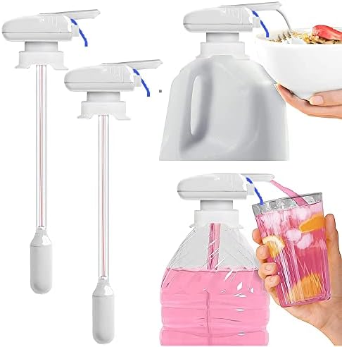 Distribuidor de bebidas automáticas de Linnzi, 2 Pacote de dispensador de leite elétrico para geladeira, bebidas, suco