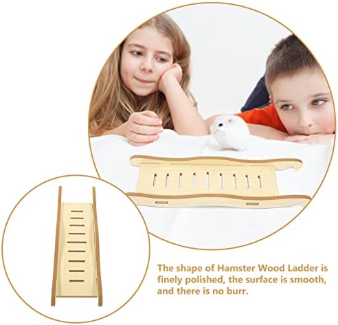 Brinquedos de dentição de patkaw hamster escalada ponte: papagaio de madeira poleiro pequeno animal de ninho de animais