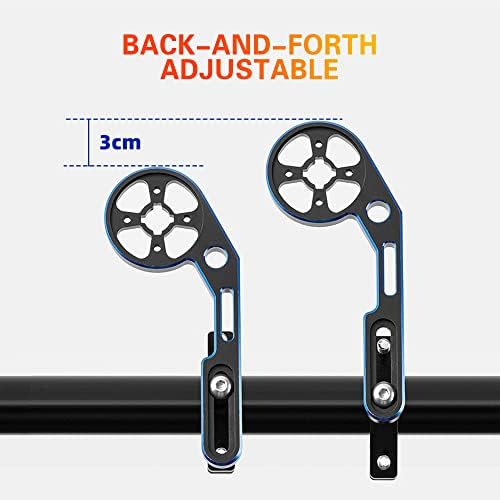 Xixian Bicycle Computador Montagem Ajustável Ajustável O suporte do guidão da bicicleta dianteira com suporte de luz adaptador para