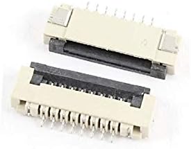 X-DREE 10 PCS Tipo de barraca Tipo de parte inferior Porta 8pin 1,0 mm Pitch FFC FPC Sockets Connector (10 piezas Tipo de Tapa