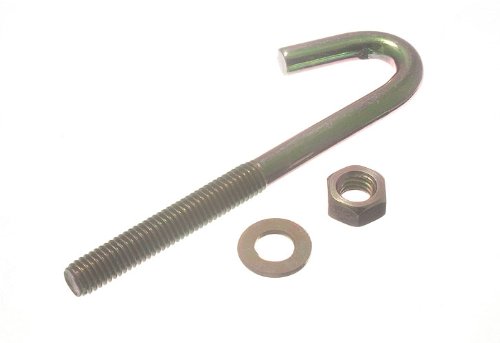 One Stop Diy 2 X Hook Bolts Fixings + Nuts & Washer