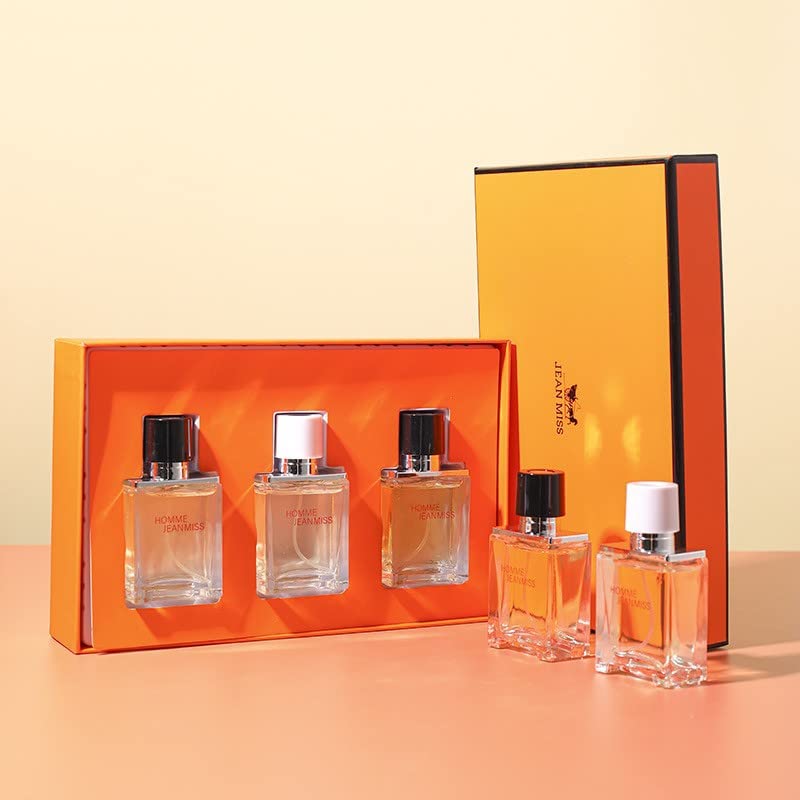 Yiylunneo Men's Colônia Conjunto de perfumes de fragrâncias amadeiradas Caixa de presente de perfume da terra 男士 套装 木质 香调 小众款