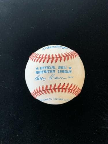 Al Lopez White Sox Hofer assinou o beisebol oficial da Liga Americana com hologr. - bolas de beisebol autografadas