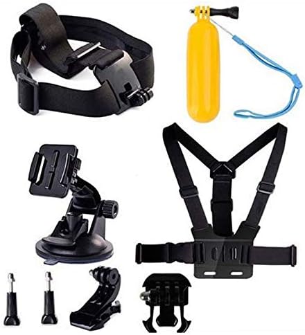 Navitech 8 em 1 Ação Câmera de acesso Kit Combo Combo Compatível A câmera de ação esportiva Full HD Full HD 2,0