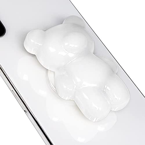 Lito.dito Urso fofo e formato de coração Expandível Planejador de telefone celular Expandível para smartphone Tablet Celular