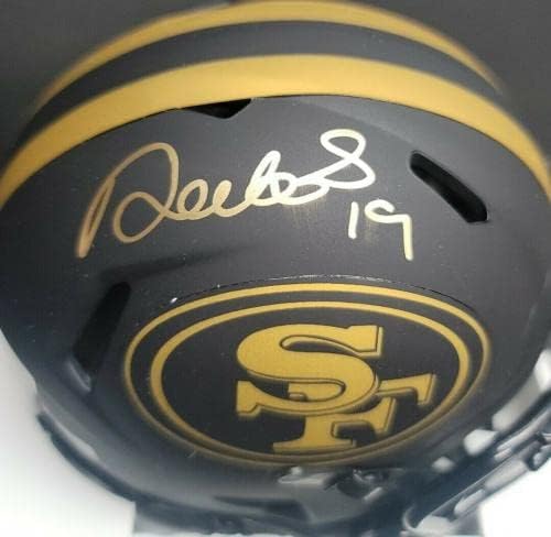Deebo Samuel assinou o SF 49ers Autografed Eclipse Riddell Mini Capacete. Fanáticos - Capacetes NFL autografados