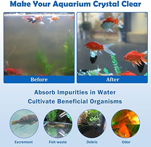 Tohidaqu Aquarium Fish Tank Filters - 8W 215 GPH Pendure no filtro de aquário com skimmer - filtro de tartaruga em cascata ajustável silenciosa por 30-45 galões…