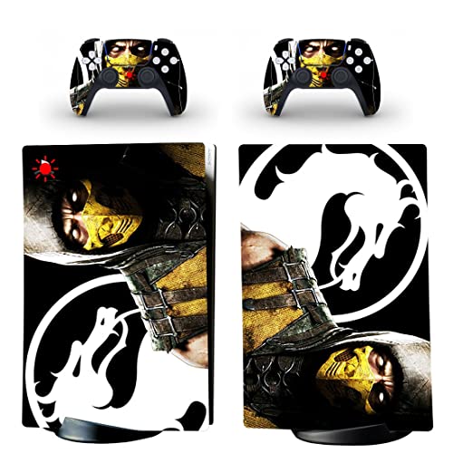 Jogo Mortal Best Ninja Kombat PS4 ou Ps5 Skin Skin para PlayStation 4 ou 5 Console e 2 Controllers Decal Vinyl V6451