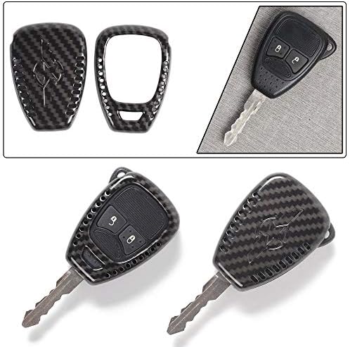 CHEROCAR CHAVE FOB CAPA DE CASE DE CASA DE CASA DE JEEP WRANGLER JK 2007-2017, para Jeep Compass 2008-, para Jeep Patriot 2011-,