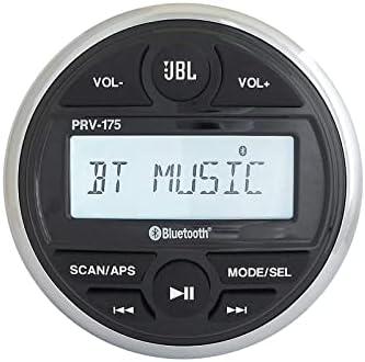 Bluege Style Bluetooth USB Marine Radio Radio Bundle Combo com Remoto, 6x 6,5 225W Alto-falantes negros marinhos, 1800W, amplificador marinho de 5 canais, antena de longo alcance, arame de alto-falante