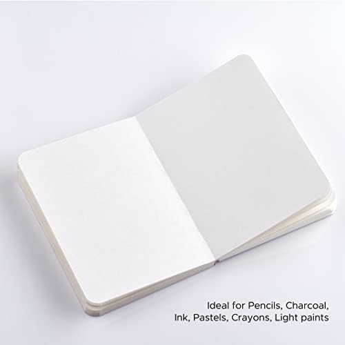 Notas fatoriais caderno de desenho: A6 Pocket Size, texturizou grão fino superfície média 120 gsm,
