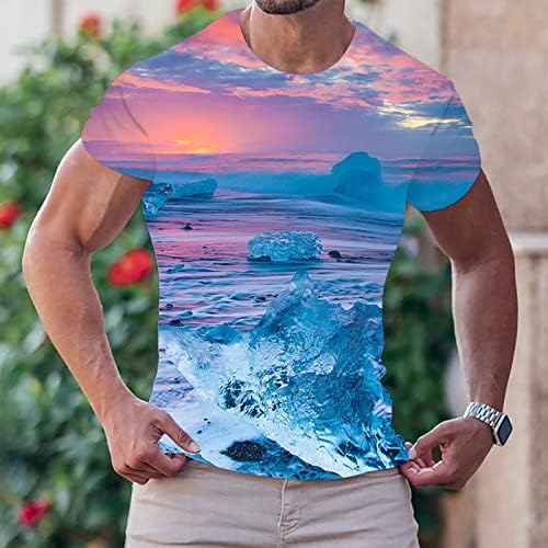 Camisas de praia de verão para homens mens de personalidade simples moda casual havaianoss pequenos algodão estampado t mamis homens