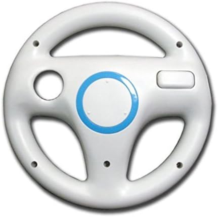 Huahong 2pcs Mario Kart Racing Wheel para Nintendo Wii White