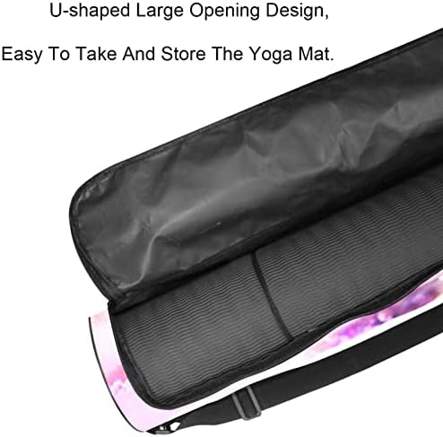 Saco de tapete de ioga, escalas coloridas de sereia de peixe exercício transportador de tapete de yoga saco de transporte de tapete