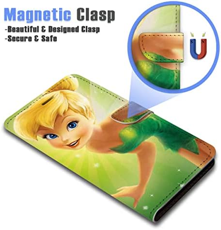 Para Samsung S21, para Samsung Galaxy S21 4G 5G, capa de capa de carteira de flip de flip, A24597 Tinkerbell Tinker Bell 24597