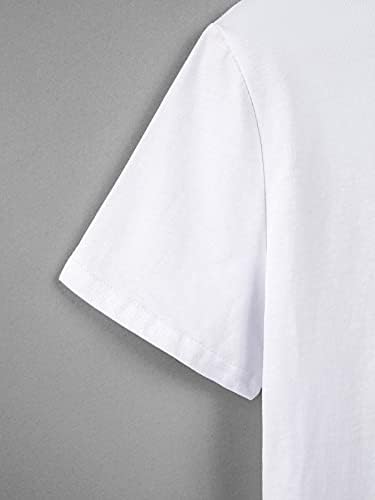SOLY HUX Letra feminina Impressão gráfica Tees de manga curta Tops casuais camiseta de verão