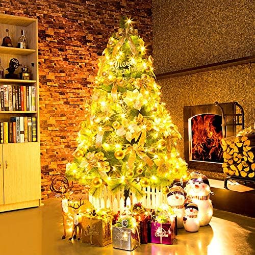 Árvore de Natal Artificial Classic DulPlay, com luzes de abeto premium arborizada W 600 LUZES LED LUZES E CONES SOLID METAL LEGS C 180CM