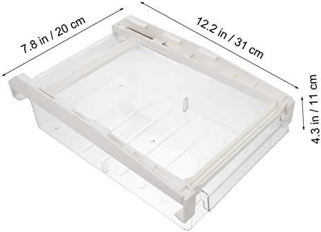 O organizador do Solustre protege o suporte para a caixa de caixa de caixas de geladeira Organiza recipientes de ovo de ovo,