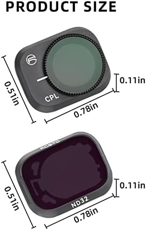 Mini 3 Filtros Pro nd32, filtros de polarizador ND ND32 Filtros definidos para DJI Mini 3 Pro RC Acessórios