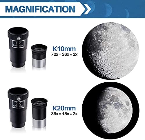 Telescópio para crianças e iniciantes, telescópio portátil Astronomia refator