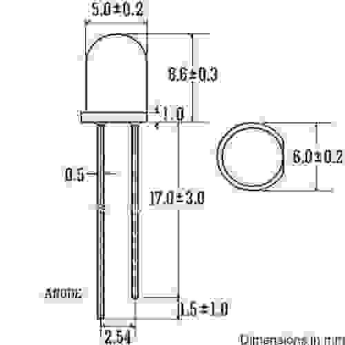 E-Projetos B-0001-C05 LEDs brancos claros, 5 mm