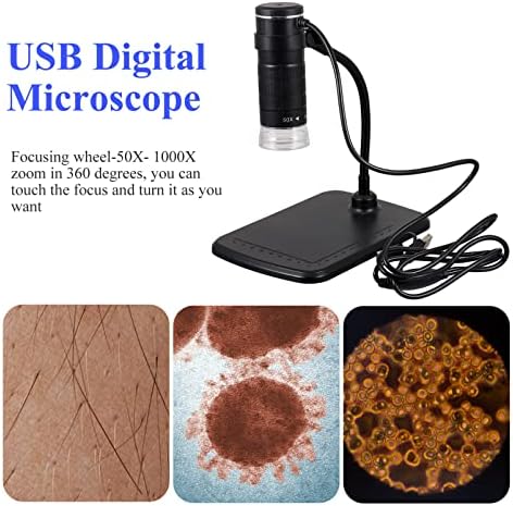 Câmera Mini Câmera Mobestech 5 Peças Microscópio Digital USB Microscópio Microscópio Microscópio Microscópio Microscópio 1000X Microscópio 3 Câmeras Digital