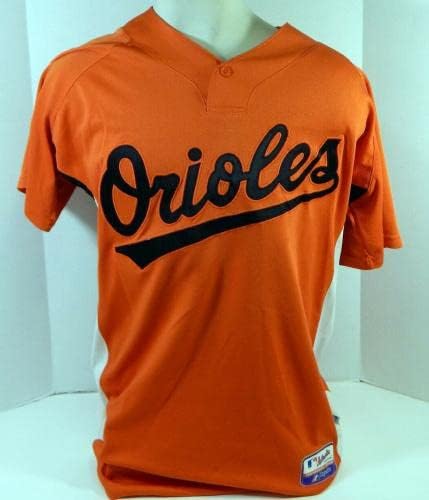 2007-08 Baltimore Orioles Luis Noel 74 Game usou Orange Jersey BP Ext 46 547 - Jogo usado MLB Jerseys