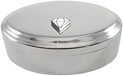 Diamante Pingente Pingente Oval Tinket Jewelry Box