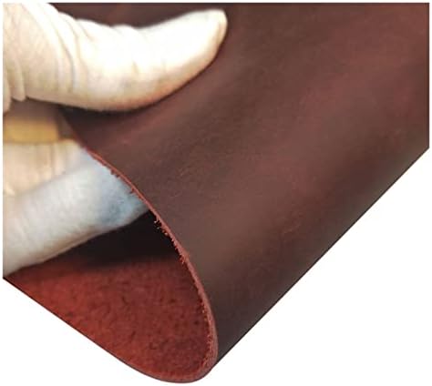 Mmllzel couro de primeira camada Material de couro Diy artesanato artesanal pode fazer a mochila da correia da carteira