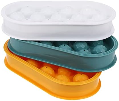 Solustre Silicone molda moldes de doce de silicone, fabricante de bandeja de cubos de gelo: 3pcs Freezer molde bandejas 13 grades