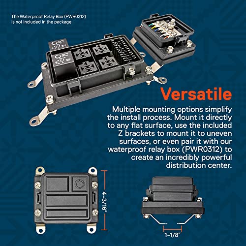 Bloco de distribuição de energia à prova d'água Terminal Block Batter Bus Bar [máx. 300V AC/48V DC] [IP65] [positivo/negativo]