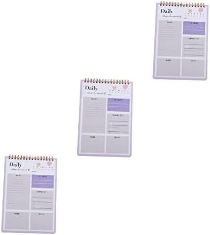 Tofficu 3pcs Planner Planner Papel Purple