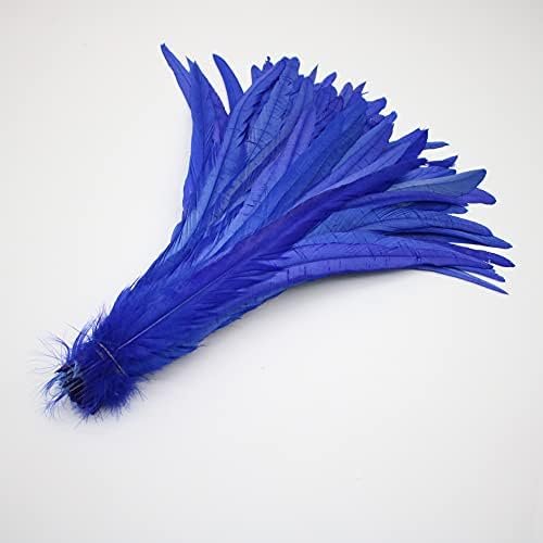 Pumcraft Feather for Craft Beautiful 100pcs 30-35cm Black Rooster Feathers for Crafts Roupas Casamento DIY Acessórios de decoração Plume - 100pcs