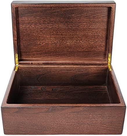 Cunha de madeira, caixa de armazenamento de lembrança de madeira premium, caixa de memória decorativa, armazenamento de jogos de tabuleiro