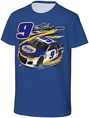 ASFRSH CHASE ELLIOTT 9 camisa para menina adolescente e garoto impressão de manga curta Tee Athletic Classic Shirt Crewneck