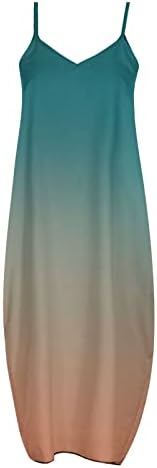 Narhbrg 2023 Vestido maxi sólido feminino Vestidos maxi soltos para os bolsos juniores Camisole Long Dress Plus Size