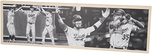Cody Bellinger Los Angeles Dodgers 24 x 7,75 2019 MVP não assinado impressão de madeira - Hobrecht Sports Art - Arte e gravuras originais da MLB