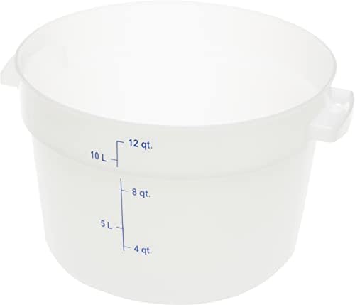 CFS storplus plástico redondo recipiente de armazenamento de alimentos, 12 litros, branco