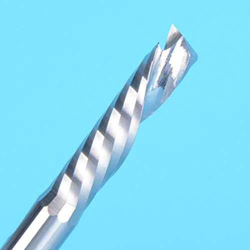 Ferramentas de corte de XMeifeits 5pcs 4x17mm para baixo do monte CNC Tools Ferramentas de roteador espiral Definir uma flauta