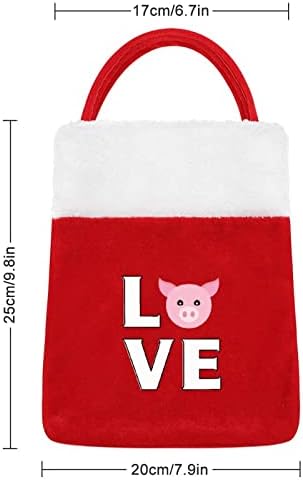 Bolsas de porco de amor saco de Natal de bolsa de luxo para ornamentos festivos