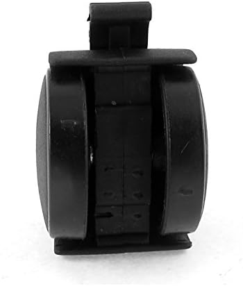 Aexit Black Nylon Cutters 1,5 roda dupla 3/8 x 5/8 Freque rosqueado Freio giratório Colera Cutters 3pcs